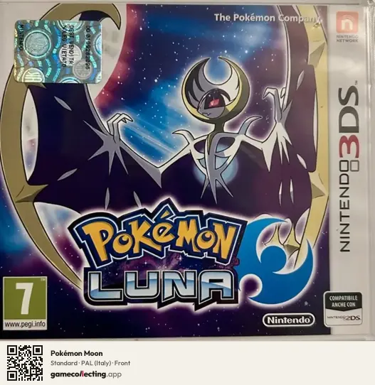 Pokémon Moon Nintendo 3DS, Italy box front