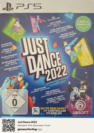 Just Dance 2022 PlayStation 5, Germany box front