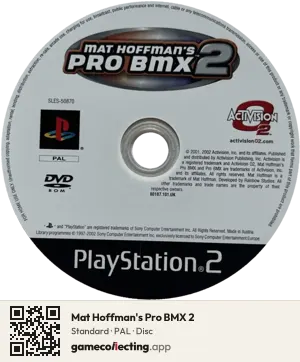 Mat Hoffman's Pro BMX 2 PlayStation 2, PAL disc