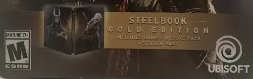 Assassin's Creed Origins, the ESRB box on its front