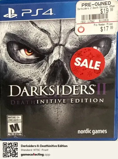 Darksiders II: Deathinitive Edition PlayStation 4, NTSC box front