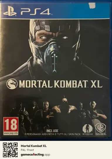 Mortal Kombat XL PlayStation 4, PAL box front