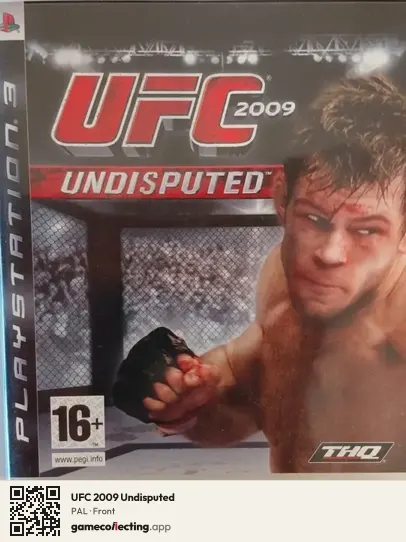 UFC 2009 Undisputed PlayStation 3, PAL box front