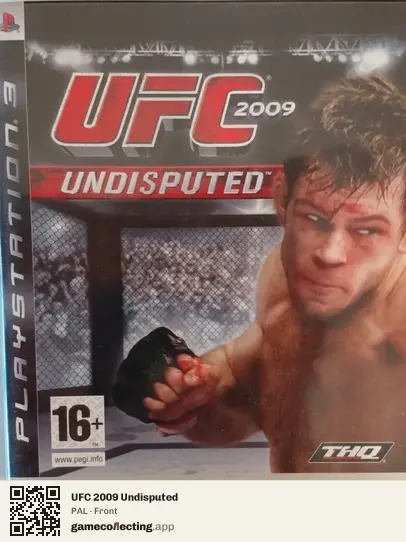 UFC 2009 Undisputed PlayStation 3, PAL box front