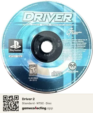 Driver 2 PlayStation, NTSC disc