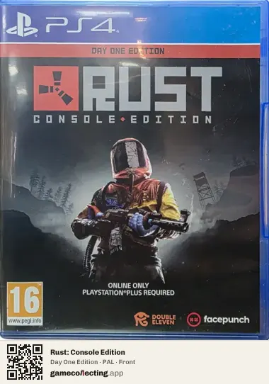 Rust: Console Edition PlayStation 4, PAL box front
