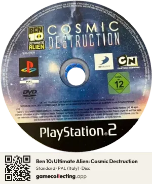Ben 10: Ultimate Alien: Cosmic Destruction PlayStation 2, PAL disc