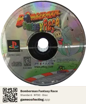 Bomberman Fantasy Race PlayStation, NTSC disc