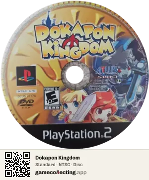 Dokapon Kingdom PlayStation 2, NTSC disc