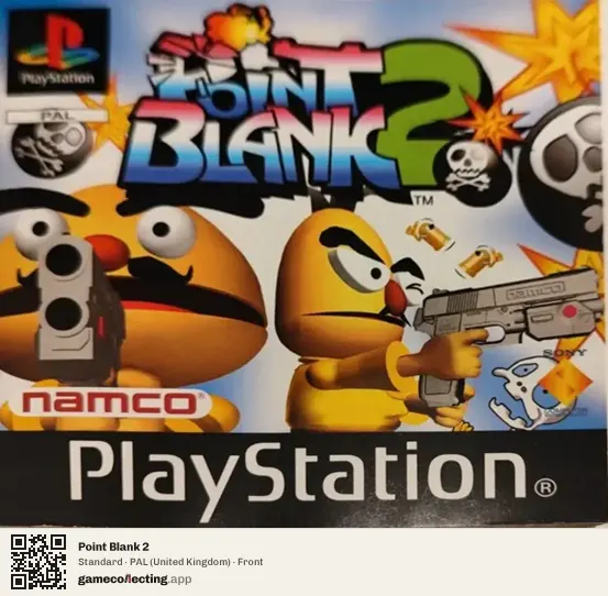 Point Blank 2 PlayStation, United Kingdom box front