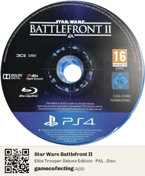 Star Wars Battlefront II PlayStation 4, PAL disc