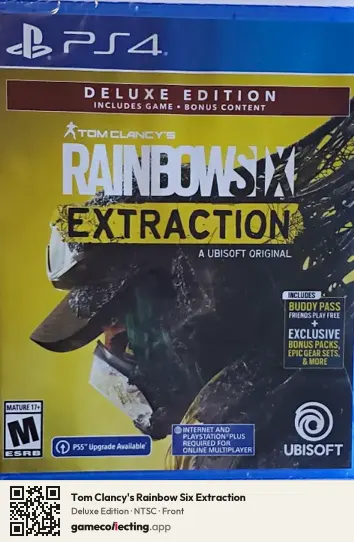 Tom Clancy's Rainbow Six Extraction PlayStation 4, NTSC box front