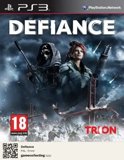 Defiance PlayStation 3, PAL box front