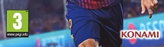 Pro Evolution Soccer 2018, the PEGI square on its front