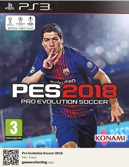 Pro Evolution Soccer 2018 PlayStation 3, PAL box front