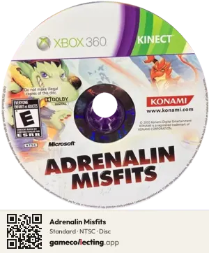 Adrenalin Misfits Xbox 360, NTSC disc