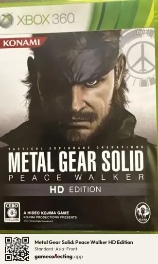Metal Gear Solid: Peace Walker HD Edition Xbox 360, Asia box front