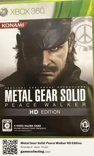 Metal Gear Solid: Peace Walker HD Edition Xbox 360, Asia box front