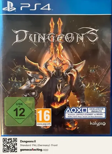 Dungeons II PlayStation 4, Germany box front