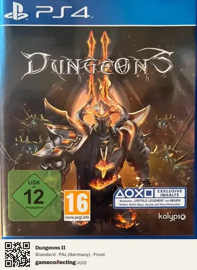 Dungeons II PlayStation 4, Germany box front