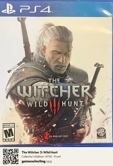 The Witcher 3: Wild Hunt PlayStation 4, NTSC box front