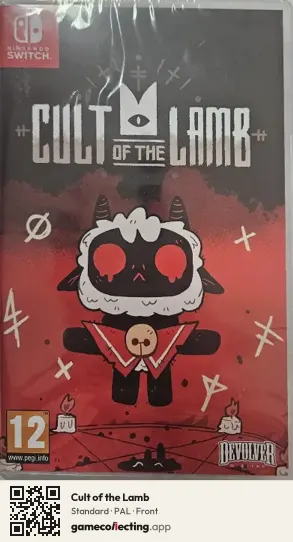 Cult of the Lamb Nintendo Switch, PAL box front