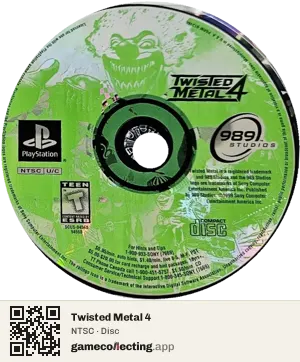 Twisted Metal 4 PlayStation, NTSC disc
