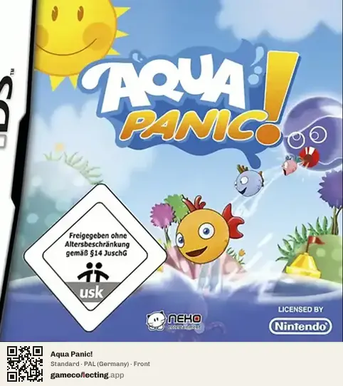 Aqua Panic! Nintendo DS, Germany box front