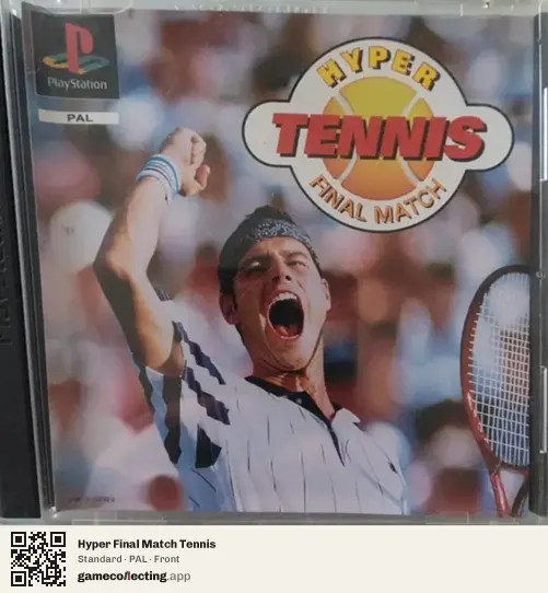 Hyper Final Match Tennis PlayStation, PAL box front