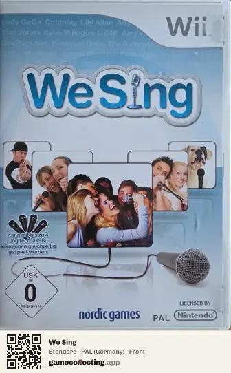 We Sing Nintendo Wii, Germany box front