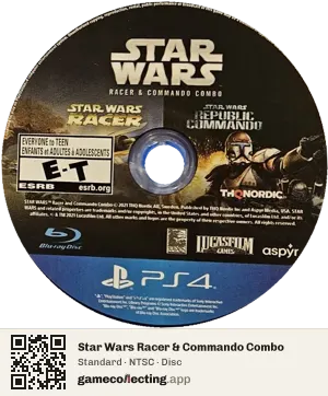 Star Wars Racer & Commando Combo PlayStation 4, NTSC disc