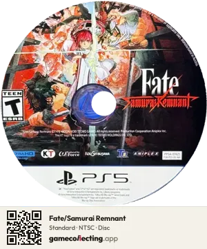Fate/Samurai Remnant PlayStation 5, NTSC disc