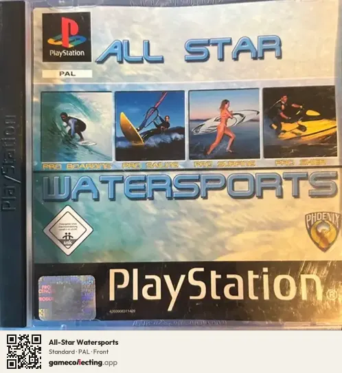 All-Star Watersports PlayStation, PAL box front