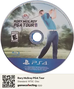 Rory McIlroy PGA Tour PlayStation 4, NTSC disc
