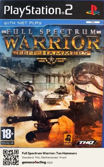 Full Spectrum Warrior: Ten Hammers PlayStation 2, Netherlands box front