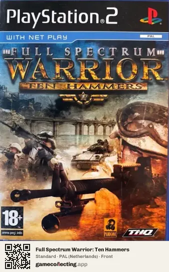 Full Spectrum Warrior: Ten Hammers PlayStation 2, Netherlands box front