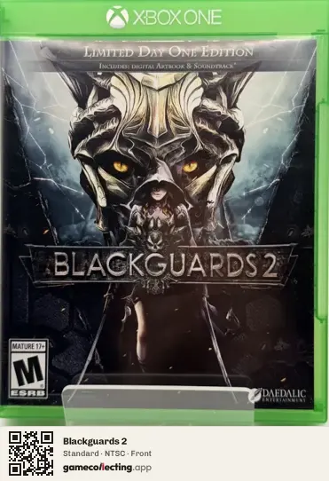 Blackguards 2 Xbox One, NTSC box front