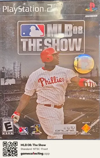 MLB 08: The Show PlayStation 2, NTSC box front