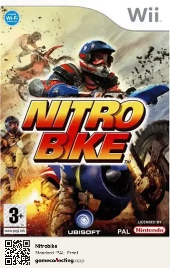 Nitrobike Nintendo Wii, PAL box front