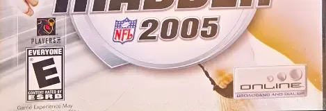 Madden NFL 2005, the ESRB box on its front