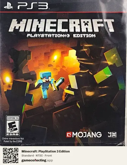 Minecraft: PlayStation 3 Edition PlayStation 3, NTSC box front