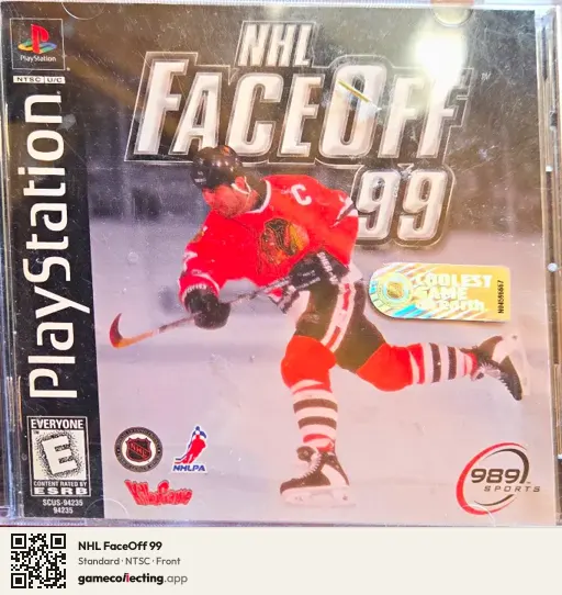 NHL FaceOff 99 PlayStation, NTSC box front