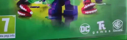 LEGO DC Super-Villains, the PEGI square on its front