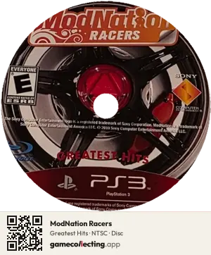 ModNation Racers PlayStation 3, NTSC disc
