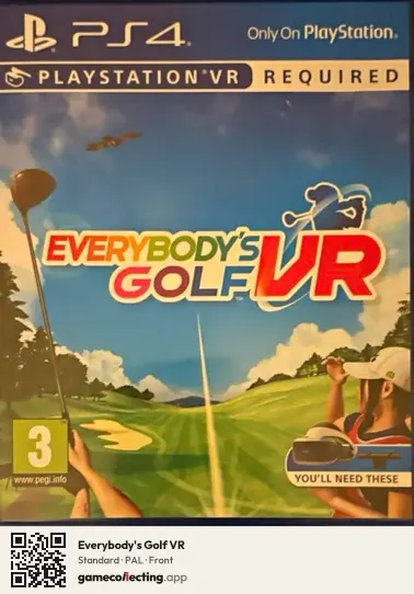 Everybody's Golf VR PlayStation 4, PAL box front