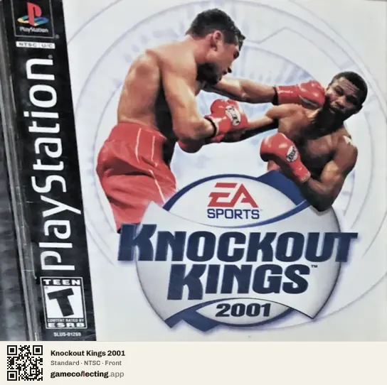 Knockout Kings 2001 PlayStation, NTSC box front