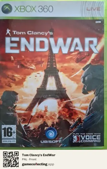 Tom Clancy's EndWar Xbox 360, PAL box front