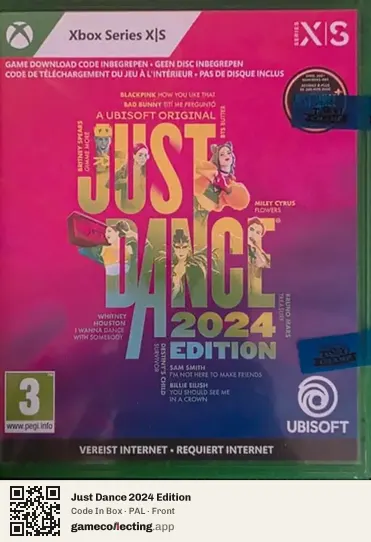 Just Dance 2024 Edition Xbox Series X, PAL box front