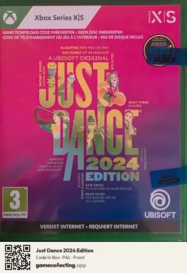 Just Dance 2024 Edition Xbox Series X, PAL box front