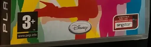Disney Sing It, the PEGI square on its front